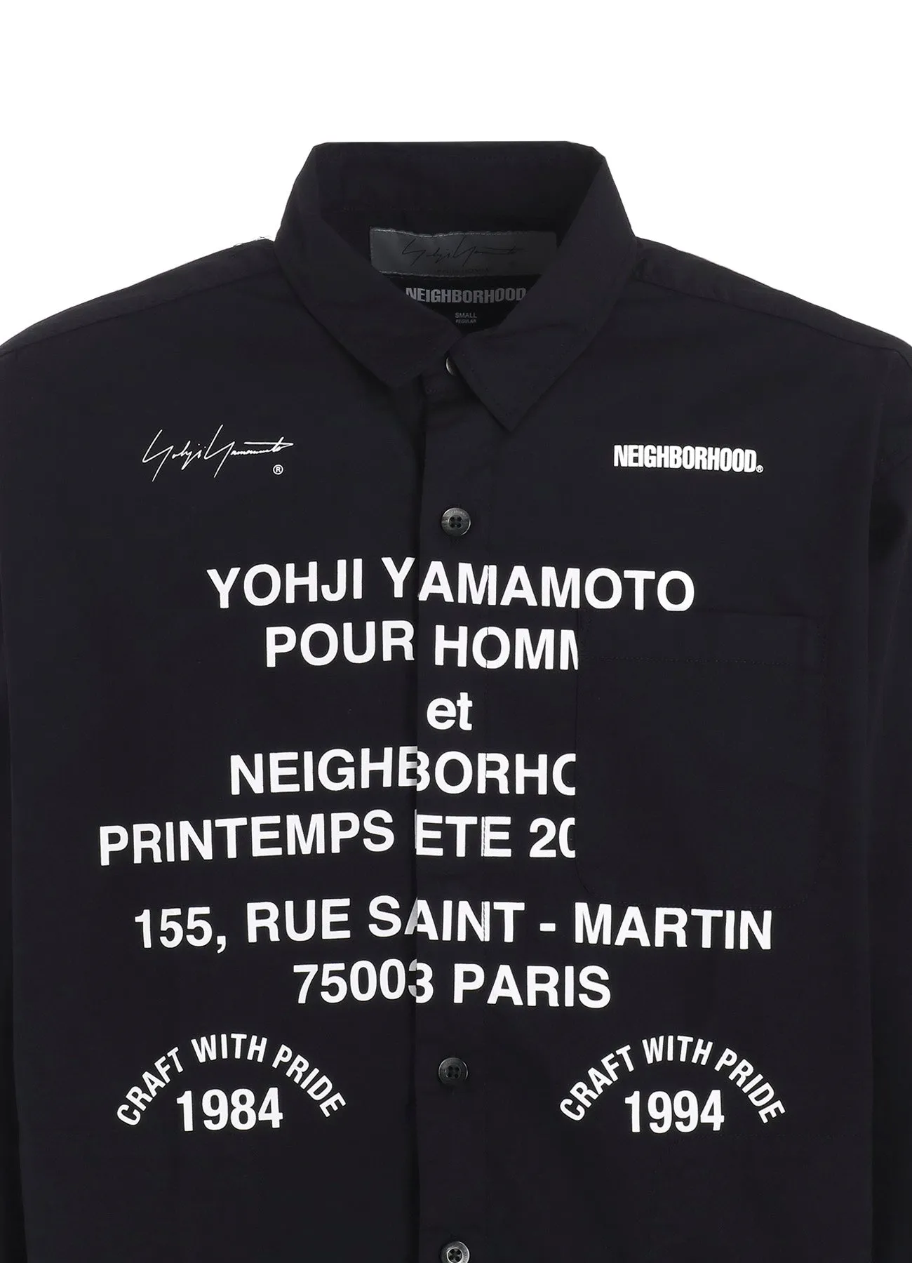 Yohji Yamamoto x NEIGHBORHOOD PRINT SHIRT LS　